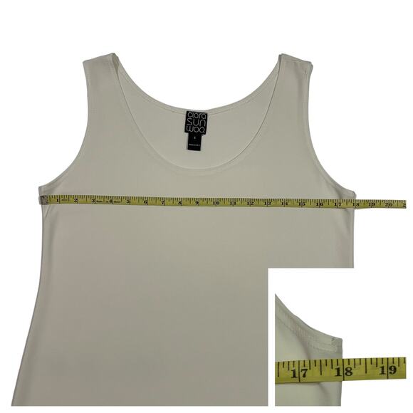 Ciara Sun Woo Mid-Length Tank - White - Small - Picture 4 of 9